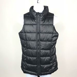 Old Navy | Frost Free Girls Black Puffer Vest L